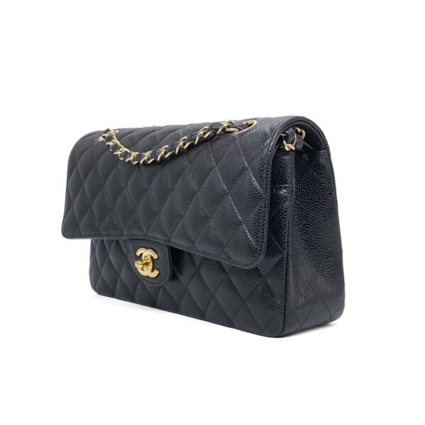 Chanel classic medium flap black caviar GHW_2 Chanel classic medium flap black caviar GHW_2