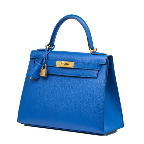 Kelly28 Sellier Epsom Blue French GHW Kelly28 Sellier Epsom Blue French GHW