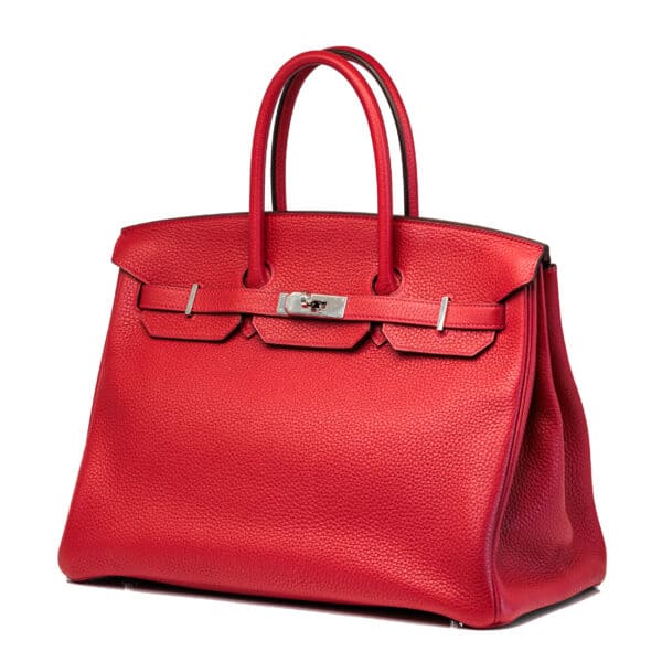 Birkin35 Clemence Rouge Casaque PHW Birkin35 Clemence Rouge Casaque PHW