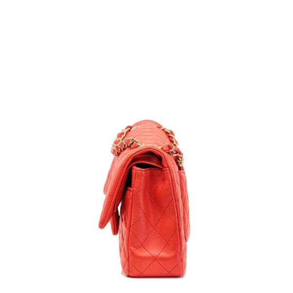 Chanel Classic Medium Coral Lambskin GHW Chanel Classic Medium Coral Lambskin GHW