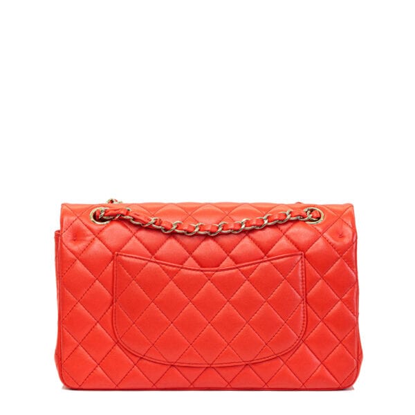 Chanel Classic Medium Coral Lambskin GHW Chanel Classic Medium Coral Lambskin GHW