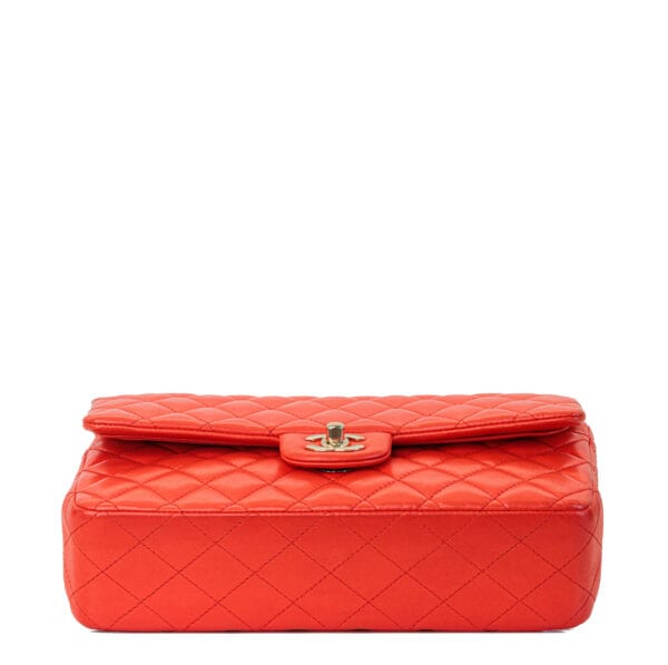 Chanel Classic Medium Coral Lambskin GHW Chanel Classic Medium Coral Lambskin GHW