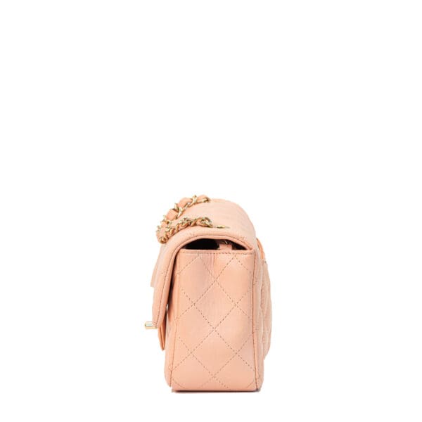 Chanel Classic Mini Rectangular Nude Pink GHW Chanel Classic Mini Rectangular Nude Pink GHW