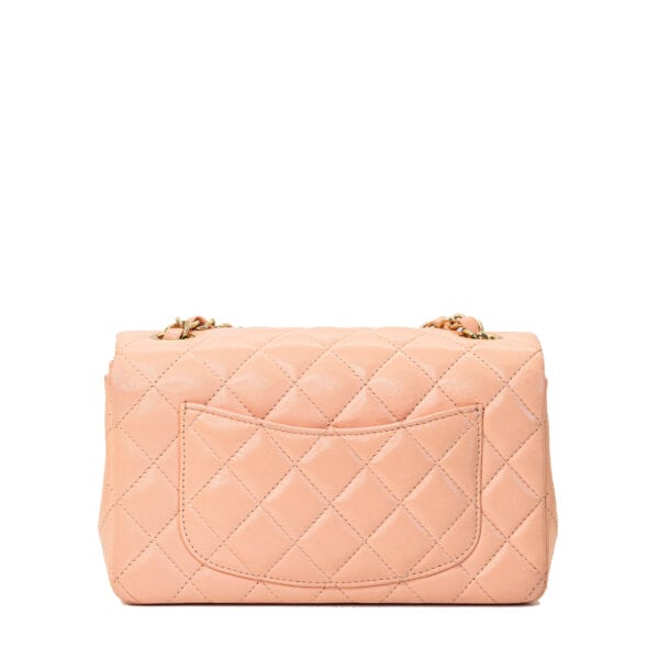 Chanel Classic Mini Rectangular Nude Pink GHW Chanel Classic Mini Rectangular Nude Pink GHW