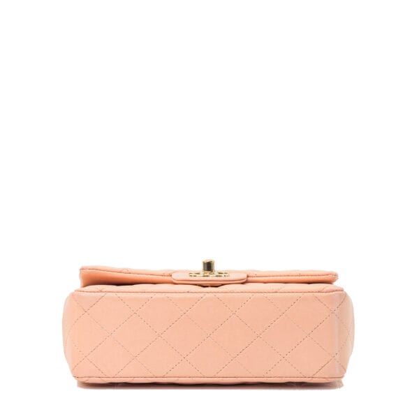 Chanel Classic Mini Rectangular Nude Pink GHW Chanel Classic Mini Rectangular Nude Pink GHW