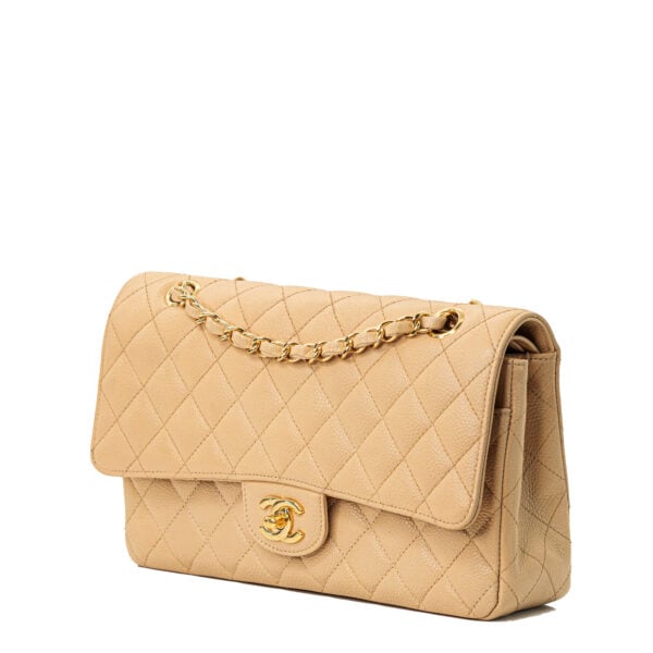 Chanel Classic medium Beige Caviar GHW Chanel Classic medium Beige Caviar GHW