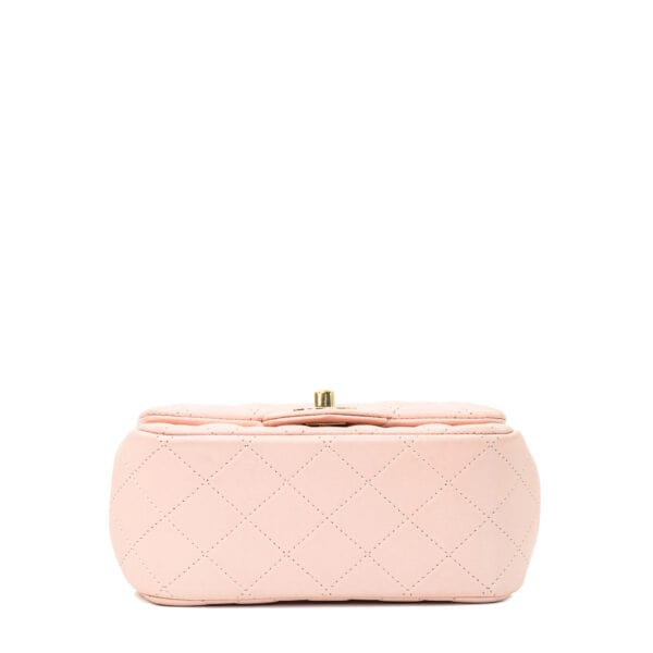 Chanel Classic Mini Square Pink GHW Chanel Classic Mini Square Pink GHW