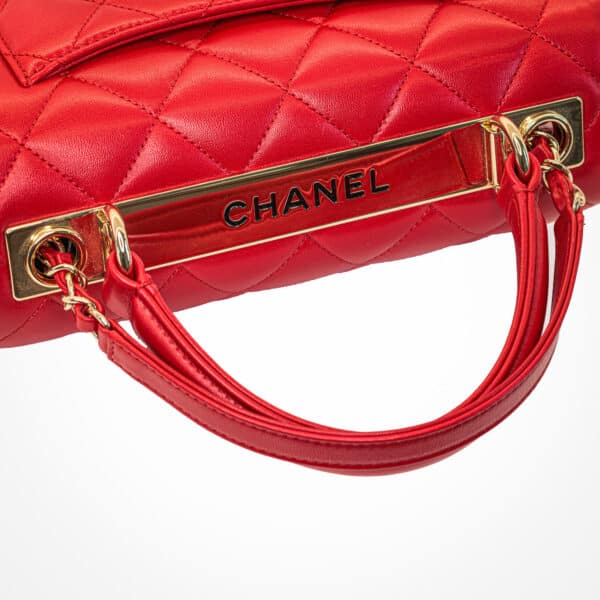 Chanel Trendy CC Small Red Lambskin GHW Chanel Trendy CC Small Red Lambskin GHW