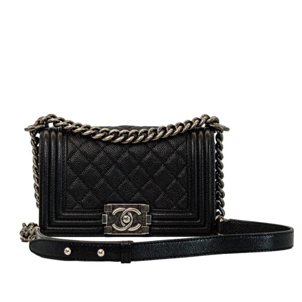 Chanel Boy Small Black Caviar RHW Chanel Boy Small Black Caviar RHW