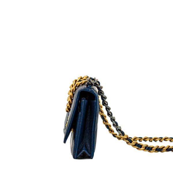 Chanel 19 WOC Lambskin Navy GHW Chanel 19 WOC Lambskin Navy GHW