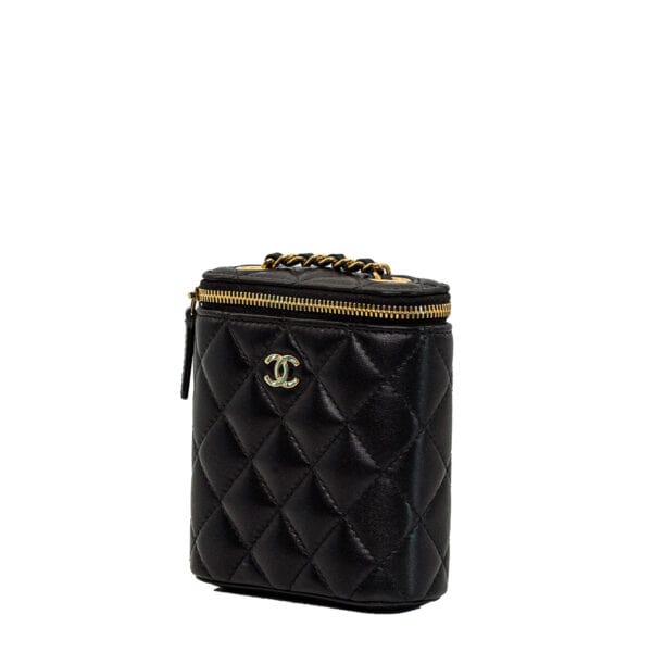 Chanel Mini Vanity-On-Chain Black Lambskin GHW Chanel Mini Vanity-On-Chain Black Lambskin GHW