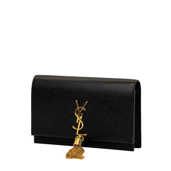 YSL Kate Tassel Black Small Bag On Chain GHW YSL Kate Tassel Black Small Bag On Chain GHW