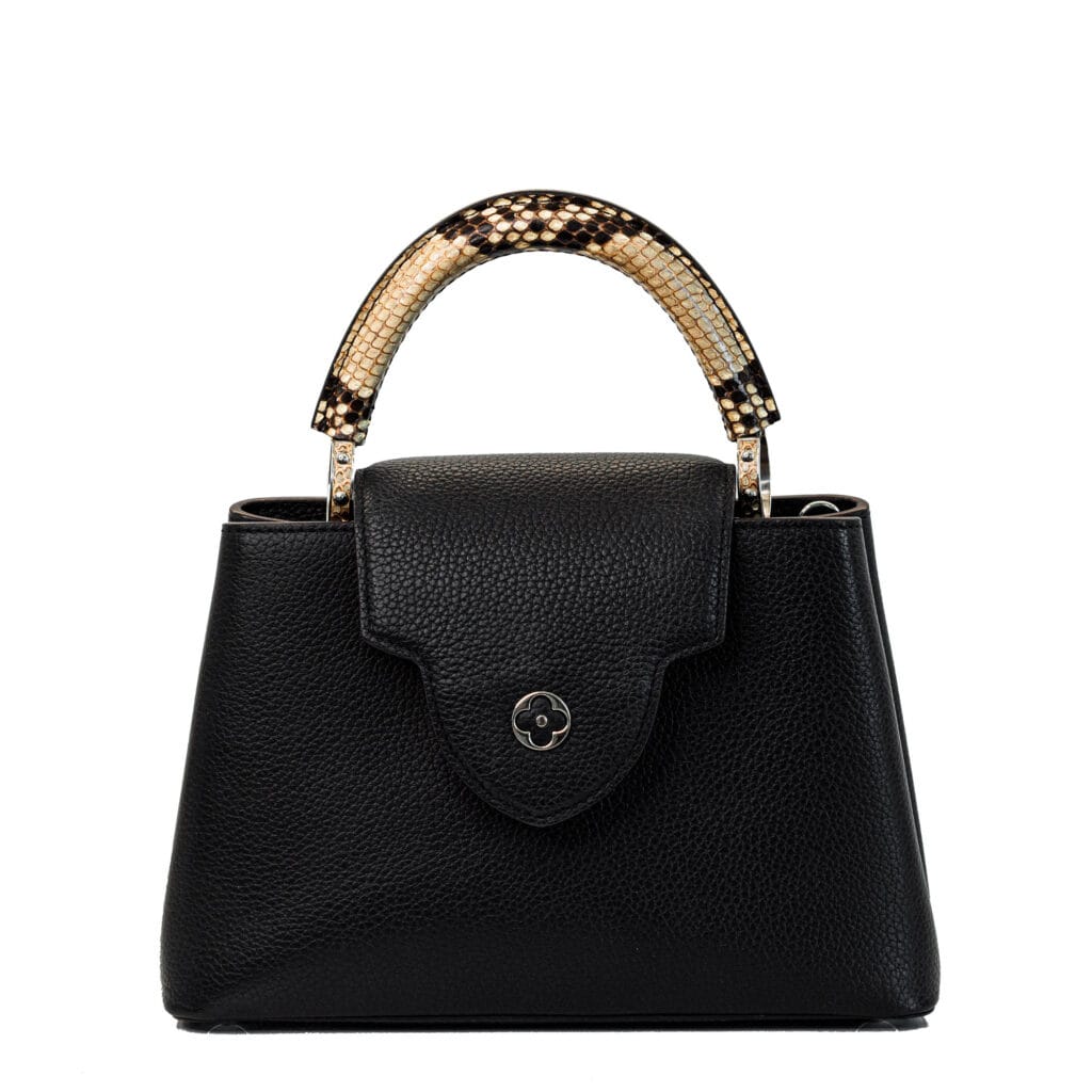 LV Capucines BB Black Snake Handle SHW