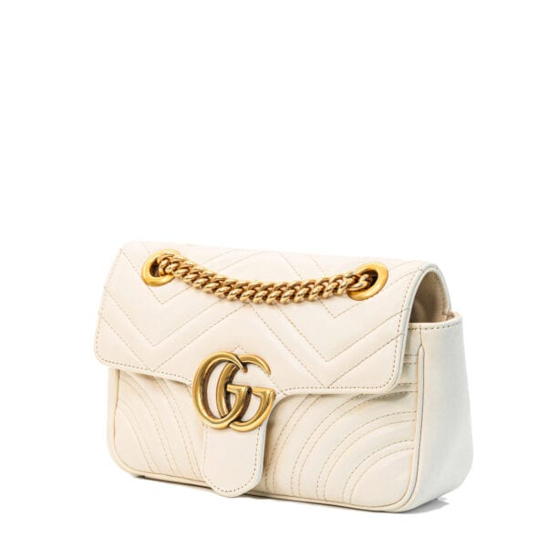 Gucci Marmont Mini White GHW Gucci Marmont Mini White GHW