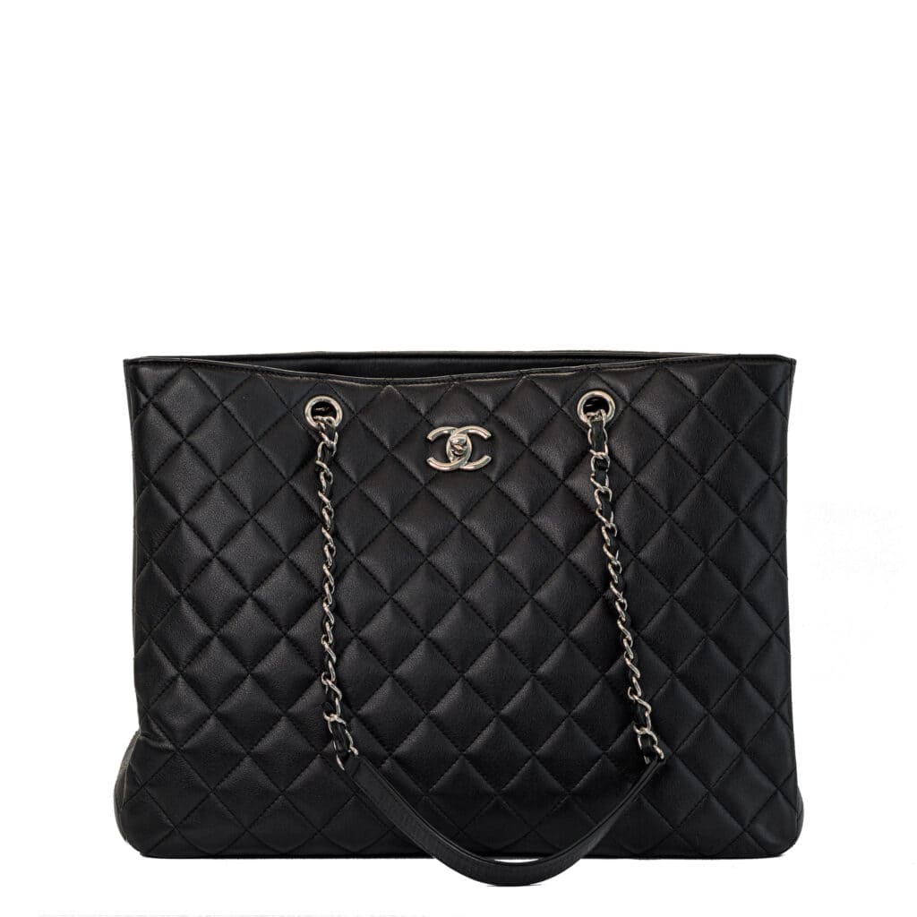 Chanel Classic Tote Bag Black Calfskin SHW