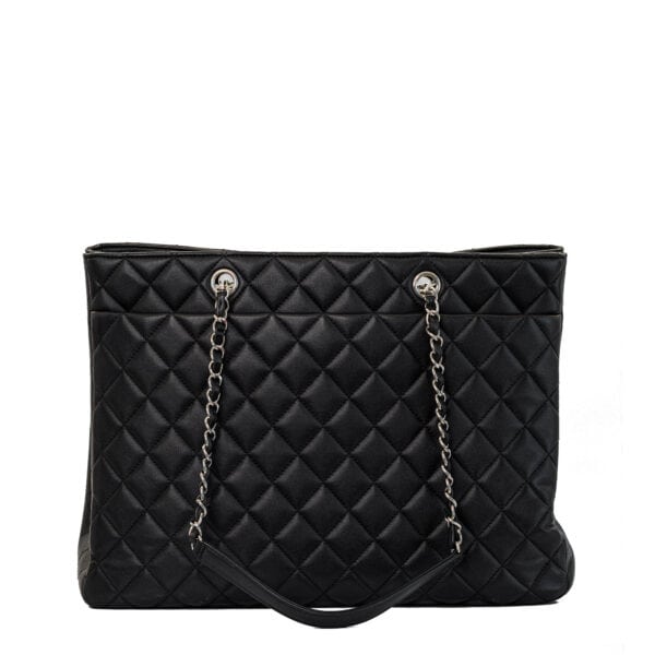 Chanel Classic Tote Bag Black Calfskin SHW Chanel Classic Tote Bag Black Calfskin SHW