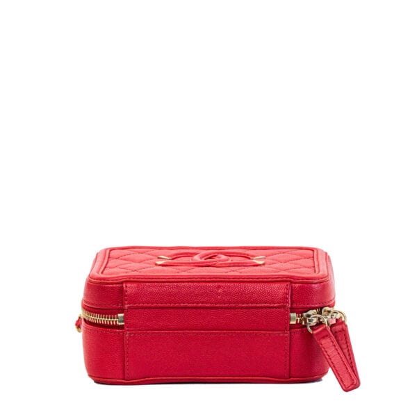 Chanel Vanity Case Small Caviar Red GHW Chanel Vanity Case Small Caviar Red GHW