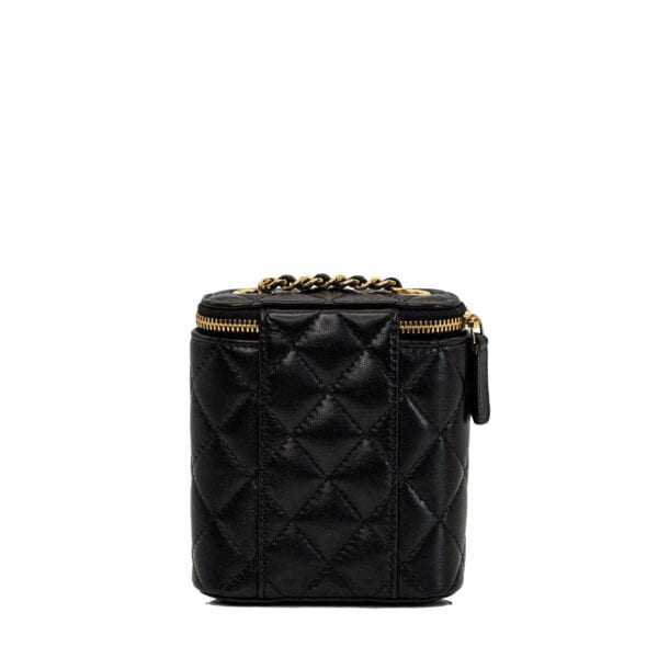 Chanel Mini Vanity-On-Chain Black Lambskin GHW Chanel Mini Vanity-On-Chain Black Lambskin GHW