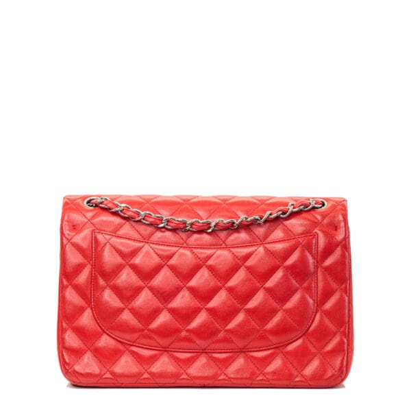 Chanel Classic Jumbo Red Lambskin SHW Chanel Classic Jumbo Red Lambskin SHW