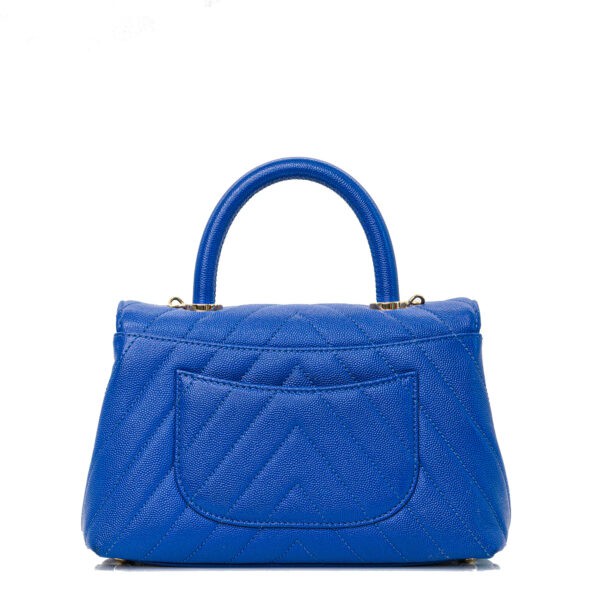 Chanel Coco Handle Small Blue Caviar GHW Chanel Coco Handle Small Blue Caviar GHW