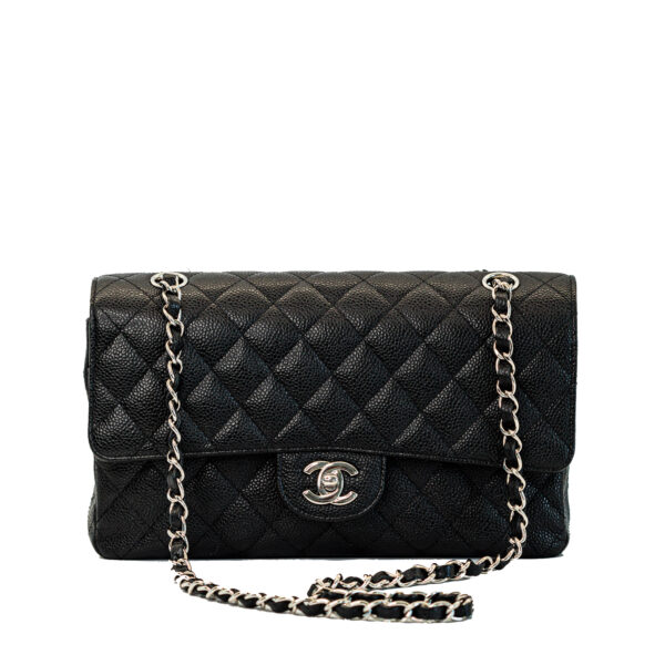 Chanel Classic Medium Black Caviar SHW Chanel Classic Medium Black Caviar SHW