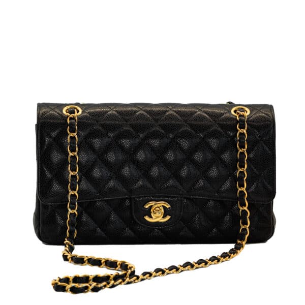 Chanel Classic Medium Black Caviar GHW 2019 Chanel Classic Medium Black Caviar GHW 2019