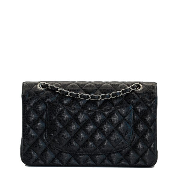 Chanel Classic Medium Black Caviar SHW 2015 Chanel Classic Medium Black Caviar SHW 2015