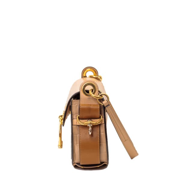 Chloé Small Tess Bag Beige Suede Calfskin GHW Chloé Small Tess Bag Beige Suede Calfskin GHW