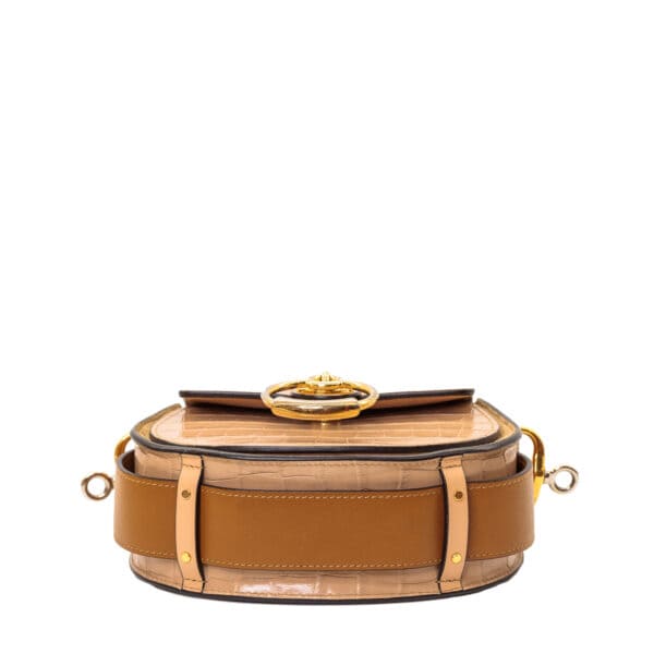 Chloé Small Tess Bag Beige Suede Calfskin GHW Chloé Small Tess Bag Beige Suede Calfskin GHW