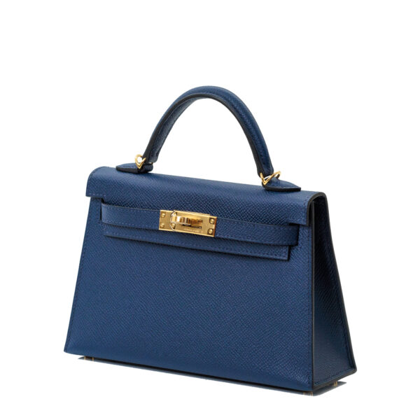 Mini Kelly 20 Epsom Navy Blue GHW Mini Kelly 20 Epsom Navy Blue GHW