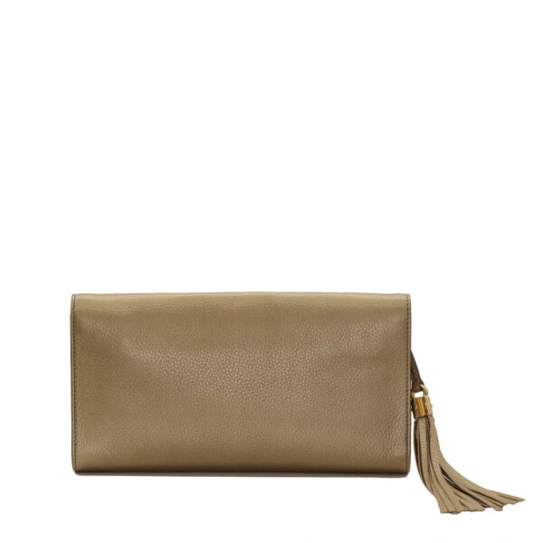 Gucci Soho Clutch Gold Leather Gucci Soho Clutch Gold Leather