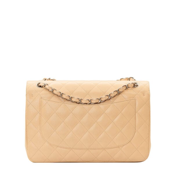 Chanel Classic Jumbo Beige Caviar SHW Chanel Classic Jumbo Beige Caviar SHW