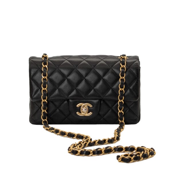 Chanel Classic Mini Rectangular Black GHW Chanel Classic Mini Rectangular Black GHW