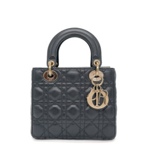 Dior Lady Small Black Lambskin CGHW