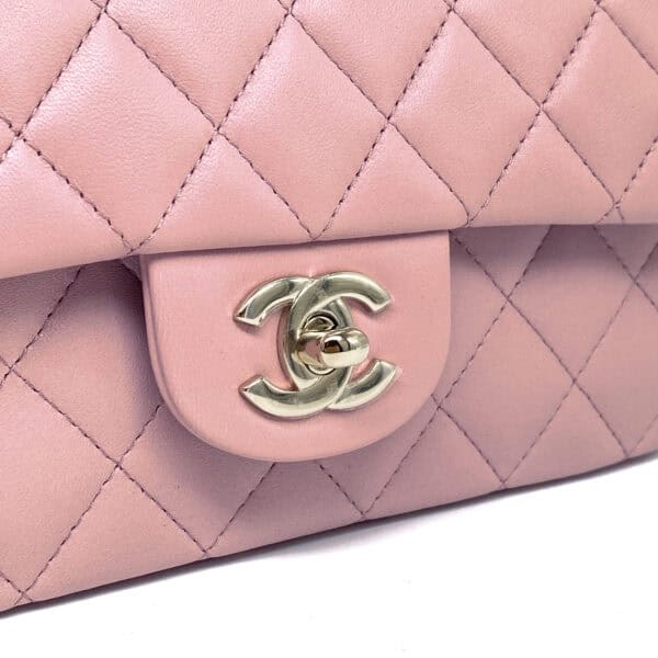 Chanel Mini Rectangular Top Handle Pink Lambskin CGHW_10 Chanel Mini Rectangular Top Handle Pink Lambskin CGHW_10