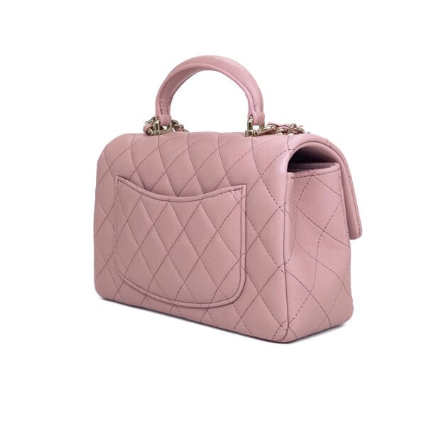 Chanel Mini Rectangular Top Handle Pink Lambskin CGHW_3 Chanel Mini Rectangular Top Handle Pink Lambskin CGHW_3