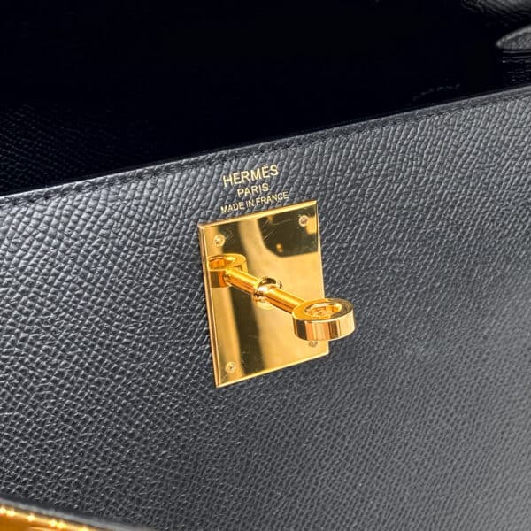 Hermes Kelly 28 Sellier black Epsom GHW_9 Hermes Kelly 28 Sellier black Epsom GHW_9