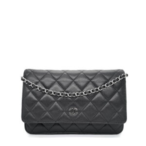 Chanel Classic WOC Black Lambskin SHW