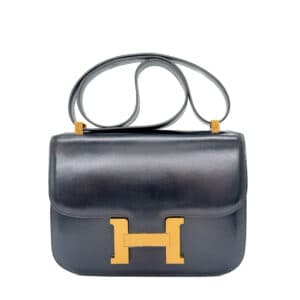 Constance 23 Vintage Black Box Leather GHW