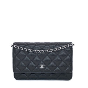 Chanel Classic WOC Black Caviar SHW