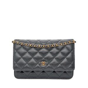 Chanel Classic WOC Black Caviar GHW