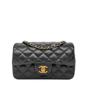 Chanel Classic Mini Rectangular Black Caviar AGHW