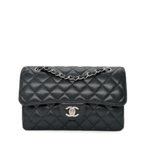 Chanel Classic Small Black Caviar SHW