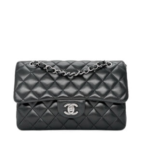 Chanel Classic Small Black Lambskin SHW