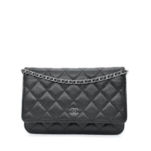 Chanel Classic WOC Black Caviar SHW