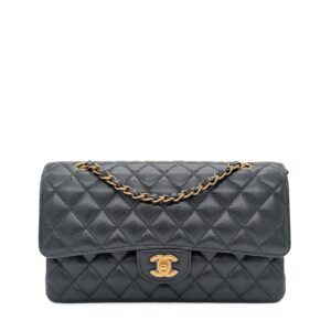 Chanel Classic Medium Double Flap Black Caviar GHW