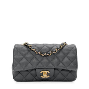 Chanel Classic Mini Rectangular Black Caviar CGHW