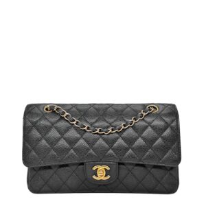 Chanel Classic Medium Black Caviar GHW