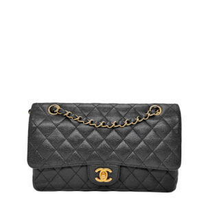 Chanel Classic Medium Double Flap Black Caviar GHW
