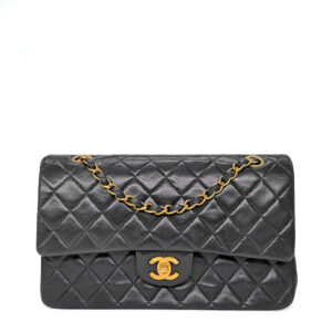Chanel Classic Medium Black Lambskin GHW